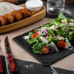 high angle view food plate table 1048944 24901076 1